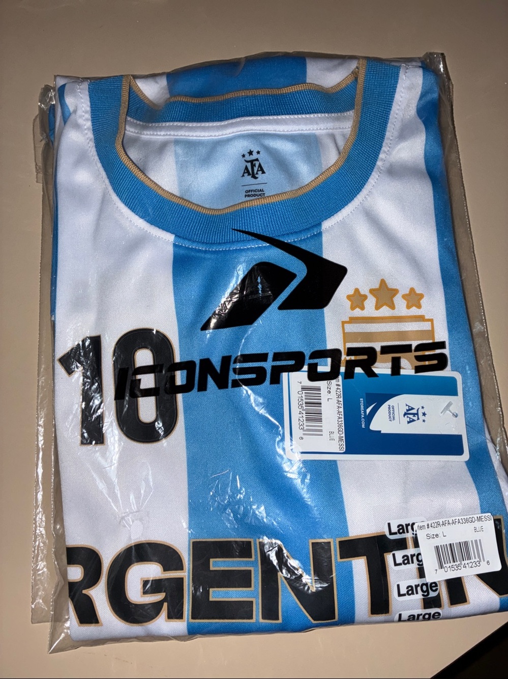 Argentina Soccer Jersey - Blue & White Striped Team Shirt 👕 Messi